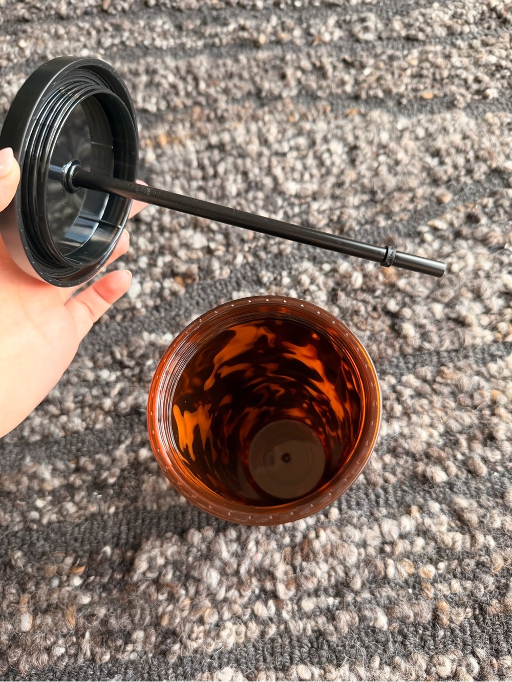Starbucks Tortoise shell Cold Cup with Straw 16 oz - Picture 5 of 5